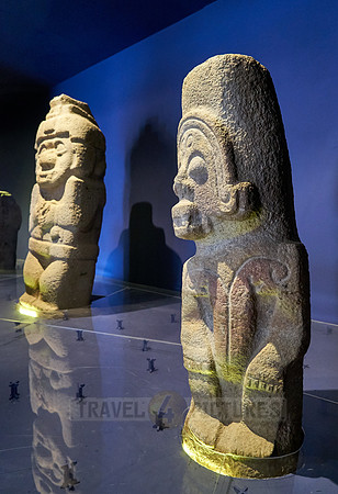 sculptures inside museum of San Agustin