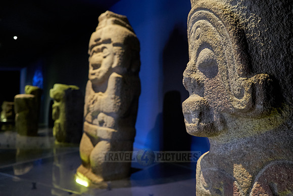 sculptures inside museum of San Agustin