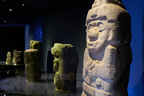 sculptures inside museum of San Agustin