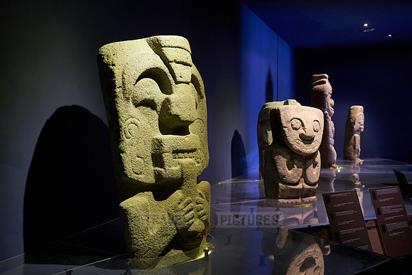 sculptures inside museum of San Agustin