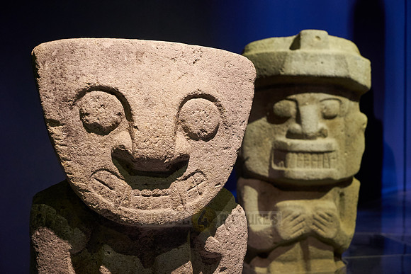 sculptures inside museum of San Agustin