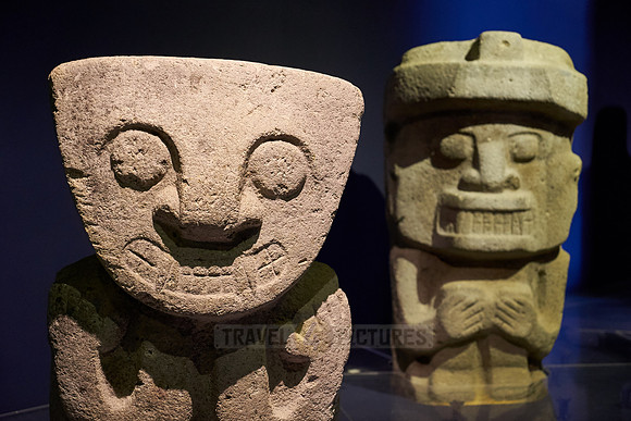 sculptures inside museum of San Agustin