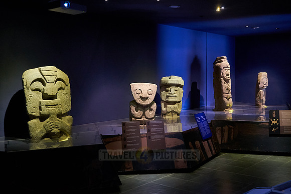sculptures inside museum of San Agustin