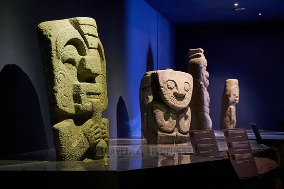 sculptures inside museum of San Agustin
