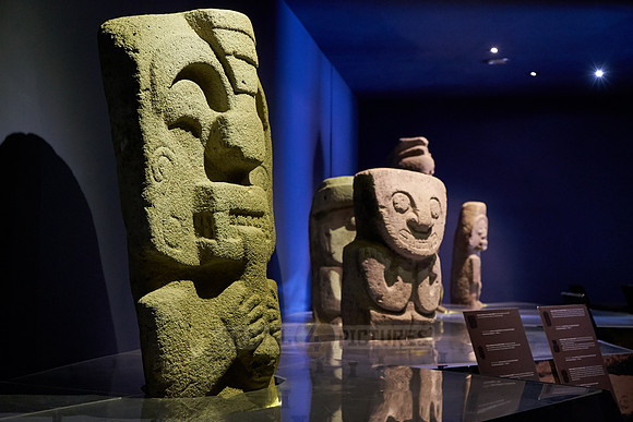 sculptures inside museum of San Agustin