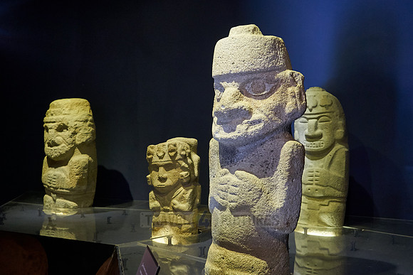 sculptures inside museum of San Agustin