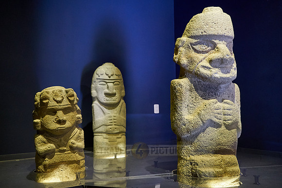 sculptures inside museum of San Agustin