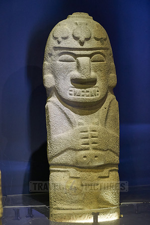 sculptures inside museum of San Agustin