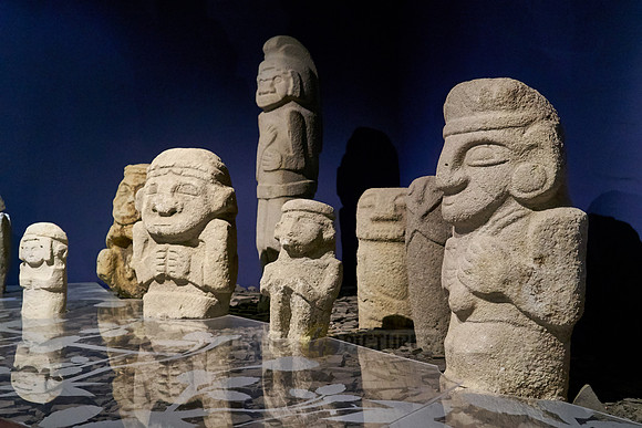 sculptures inside museum of San Agustin