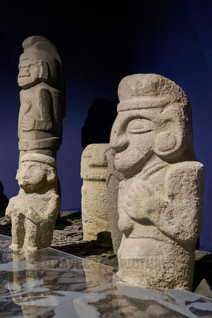 sculptures inside museum of San Agustin