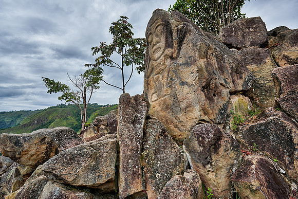 La Chaquira, stone carved figure