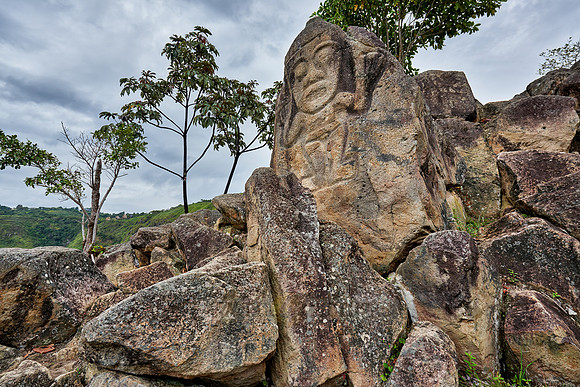 La Chaquira, stone carved figure