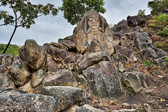 La Chaquira, stone carved figure