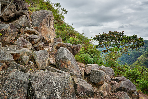 La Chaquira, stone carved figure