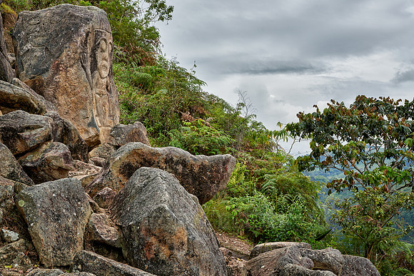 La Chaquira, stone carved figure