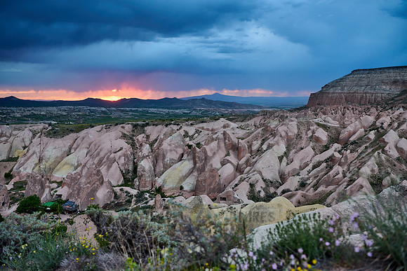 sunset over Red Valley, Goreme
