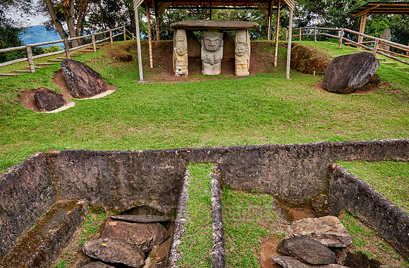 Mesita A of archaeological park Parque Arqueologico De San Agustin