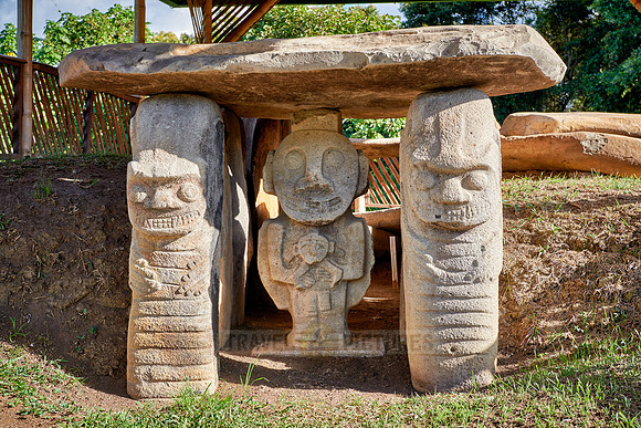 Mesita B of archaeological park Parque Arqueologico De San Agustin