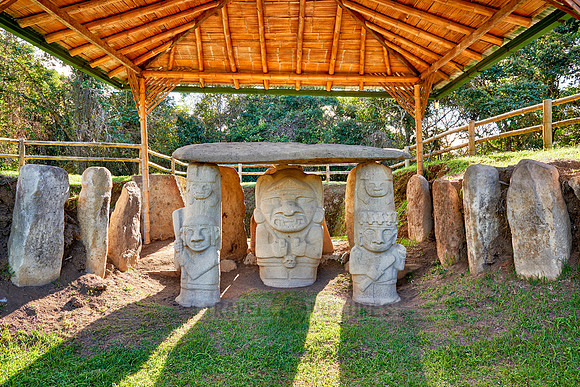 Mesita B of archaeological park Parque Arqueologico De San Agustin