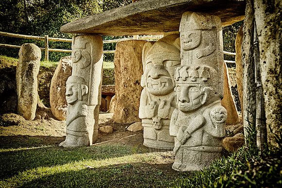 Mesita B of archaeological park Parque Arqueologico De San Agustin