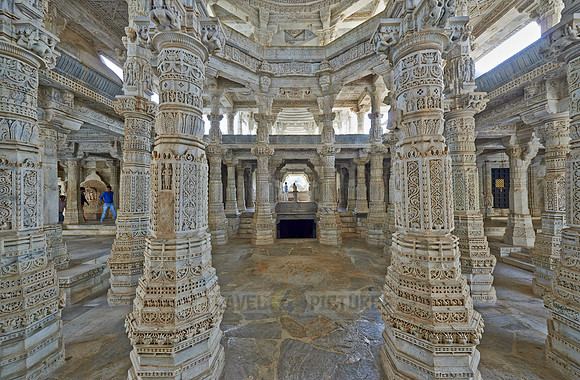 stone carved columns