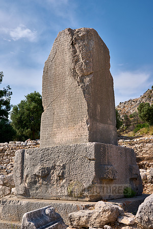 Inscribed Pillar in Xanthos