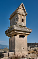 Sarcophagus in ruins of ancient city Xanthos