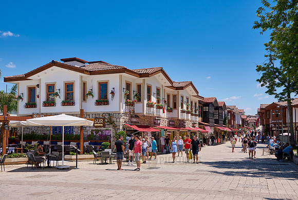 new refurbished Old town of Side
