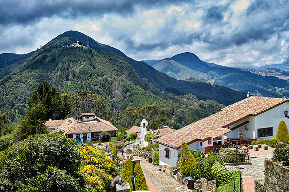 view from Cerro de Monserrate to Cerro de Guadalupe