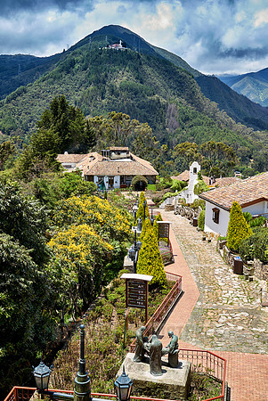 view from Cerro de Monserrate to Cerro de Guadalupe