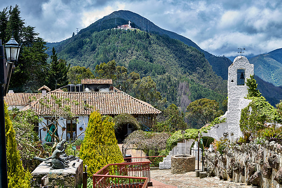 view from Cerro de Monserrate to Cerro de Guadalupe