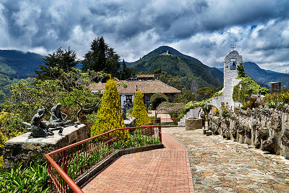 view from Cerro de Monserrate to Cerro de Guadalupe