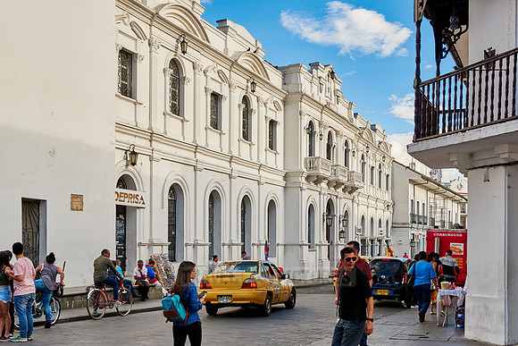 typical buildings in Popayan