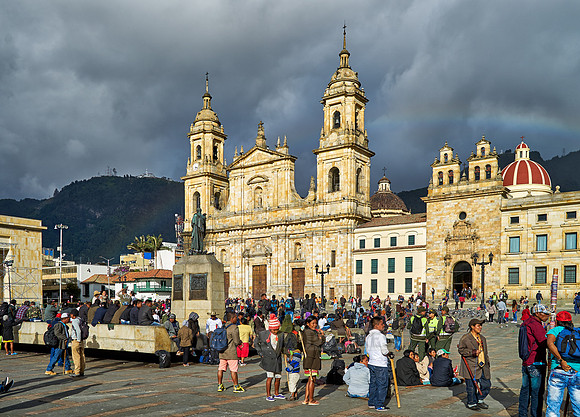 Kathedrale und Plaza de Bolivar  |Cathedral and Plaza de Bolivar|