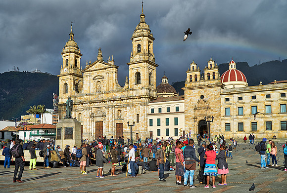 Kathedrale und Plaza de Bolivar  |Cathedral and Plaza de Bolivar|