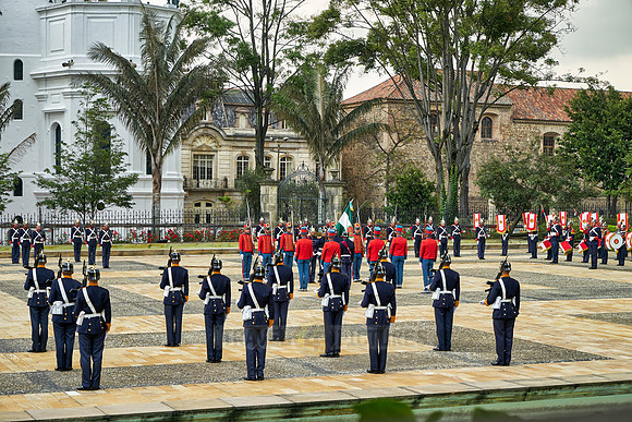 change of palace guard at presidential palace