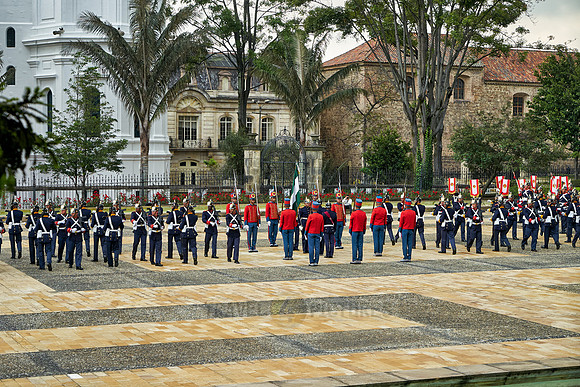 change of palace guard at presidential palace