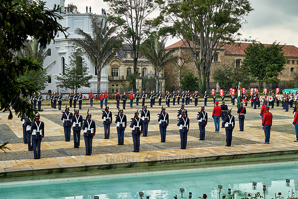change of palace guard at presidential palace