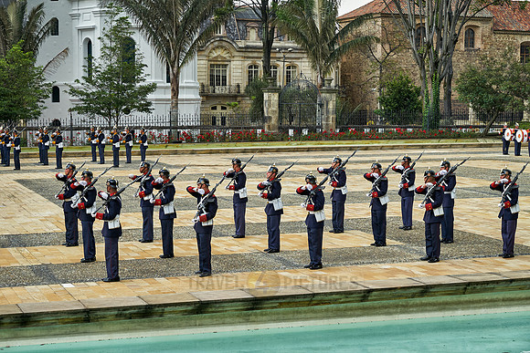 change of palace guard at presidential palace