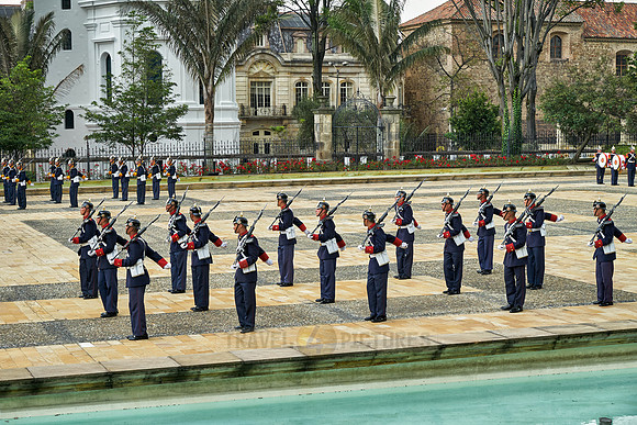 change of palace guard at presidential palace