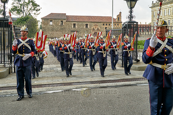 change of palace guard at presidential palace