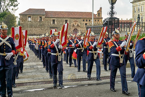 change of palace guard at presidential palace