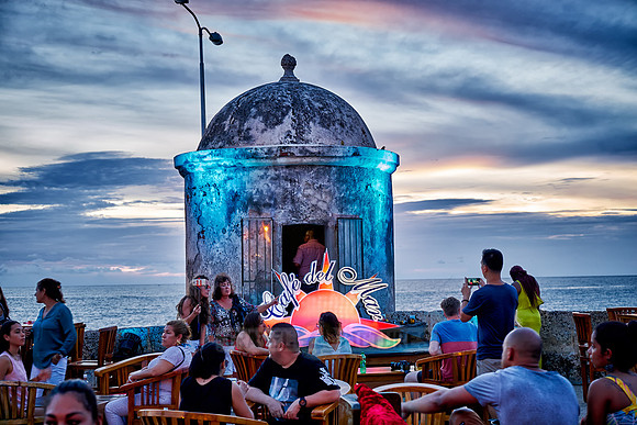 sunset at Cafe del Mar