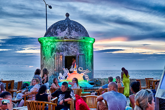 sunset at Cafe del Mar