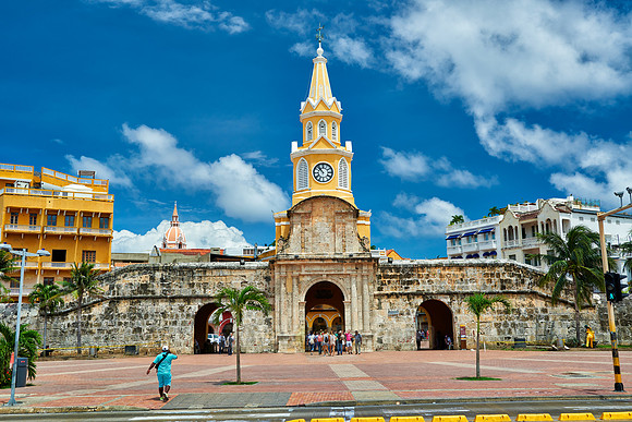 Torre del Reloj and Plaza de la Paz