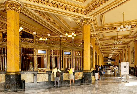 interior view of magnificent postal office
