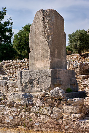 Inscribed Pillar in Xanthos