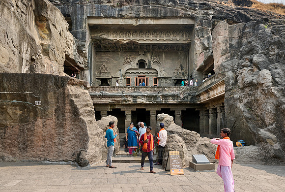 Facade of Vishvakarma cave, Ellora Chaitya Cave No. 10