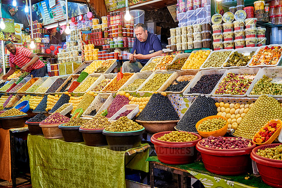 olives on food market