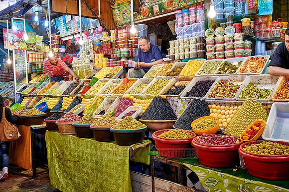 olives on food market
